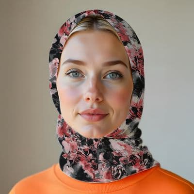 İthal İpek Saten Eşarp Kırmızı