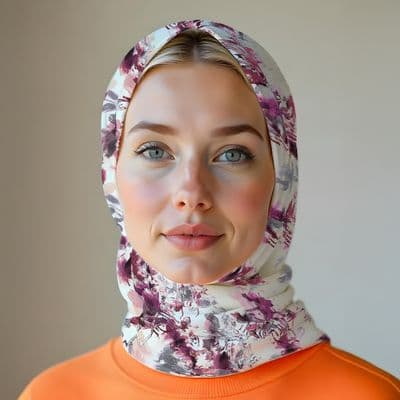 İthal İpek Saten Eşarp Kırmızı