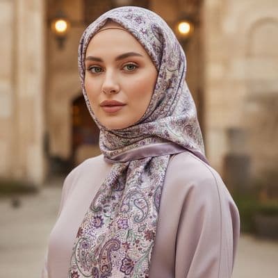 Etnik Desenli Pamuklu Şal Pembe