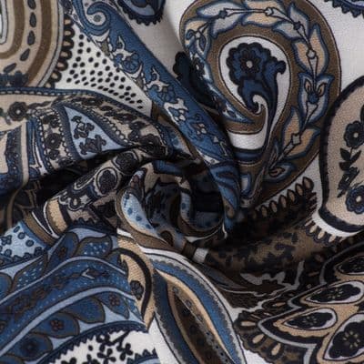 Paisley Desenli Pamuklu Şal Kahverengi
